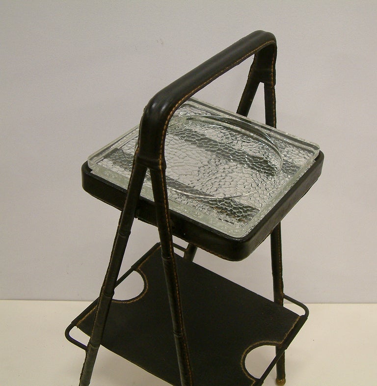 Mid-20th Century Jacques Adnet Smoking Stand